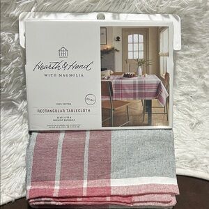 Hearth & Hand with Magnolia Target 60"x84" Rectangular Holiday Tablecloth NEW